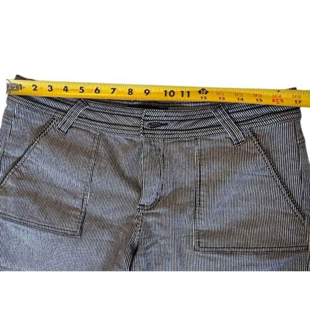 Prana Women's Shorts Striped Black White Casual Summer Everyday - Size 12 - Picture 8 of 9